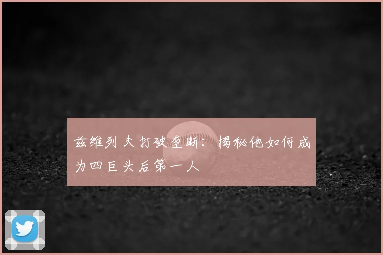 兹维列夫打破垄断：揭秘他如何成为四巨头后第一人